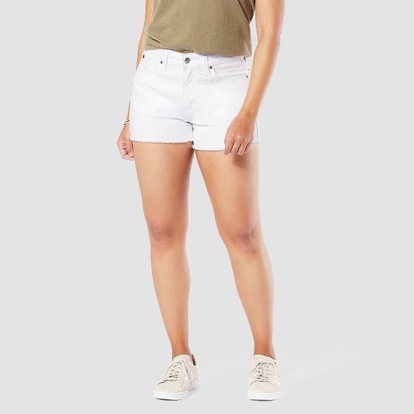 DENIZEN® from Levi's® Women's High-Rise 3" Jean Shorts-White - Picture 1 of 5